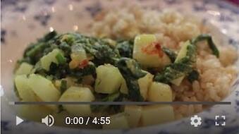 186YT 186. Curry z kalarepą, pokrzywą i podagrycznikiem   bezglutenowa kuchnia wegańska | Atelier Smaku