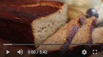 182YT 182. Chleb gryczany na zakwasie z bananami   bezglutenowa kuchnia wegańska | Atelier Smaku